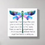 Dragonfly And Angels Canvas Print at Zazzle