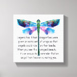 Dragonfly And Angels Canvas Print at Zazzle