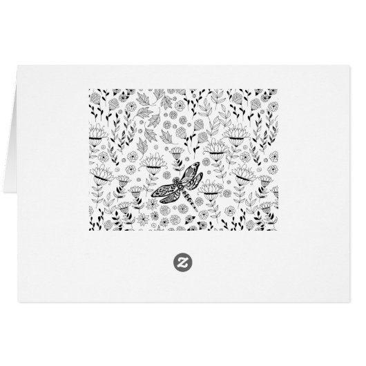 Dragonfly and flowers (Back Horizontal)