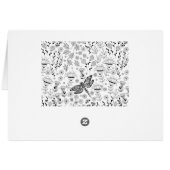 Dragonfly and flowers cards (Back Horizontal)