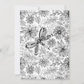 Dragonfly and flowers doodle (Front)