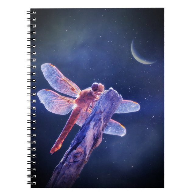 Dragonfly and Moon Notebook (Front)
