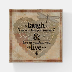 Dragonfly and Quote Paperweight