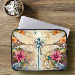 Dragonfly And Wildflowers Laptop Sleeve<br><div class="desc">Protect your laptop with this beautiful laptop sleeve featuring a dragonfly and wild flowers. This is the perfect gift for anyone who loves these wonderful insects.</div>