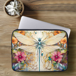 Dragonfly And Wildflowers Laptop Sleeve