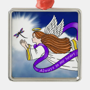 Dragonfly Angel Metal Ornament