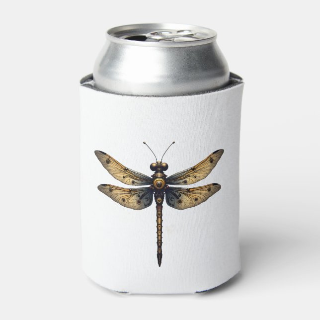 Dragonfly Animal Art Graphic Dragonfly (3) Can Cooler (Can Front)