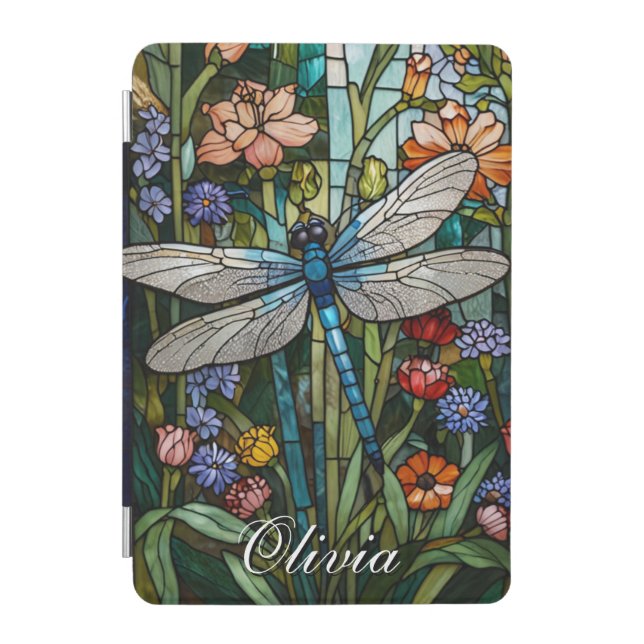 Dragonfly art boho floral botanical  iPad mini cover (Front)