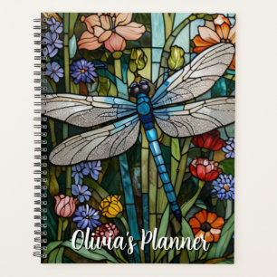 Dragonfly art boho floral botanical planner