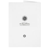 Dragonfly art greetings card - good luck! (Back)