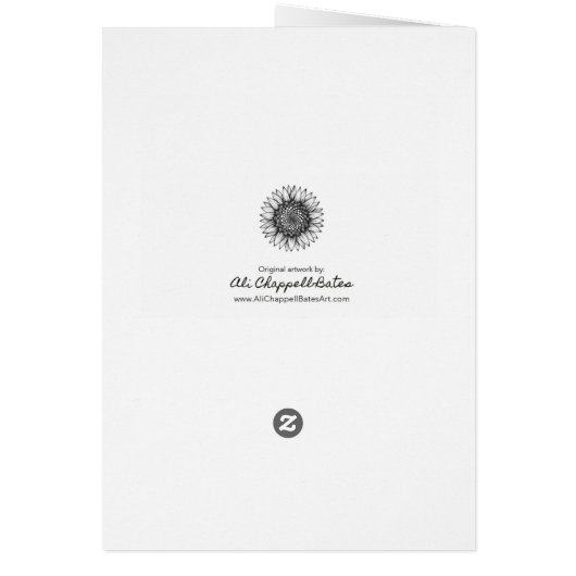 Dragonfly art greetings card - good luck! (Back)