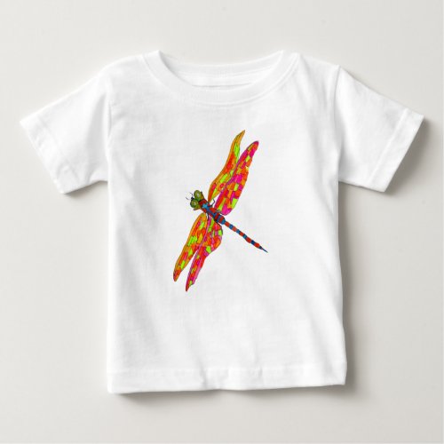 Dragonfly art illustration baby T_Shirt