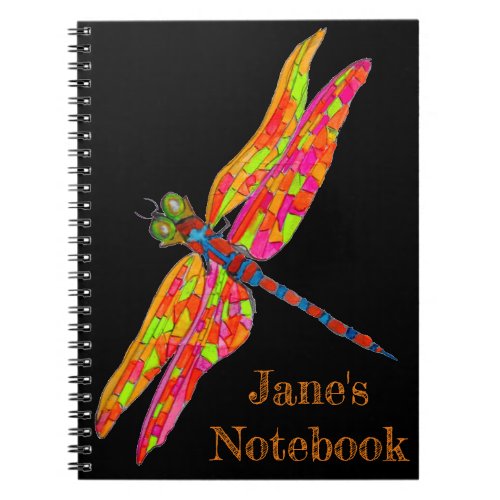 Dragonfly art illustration notebook