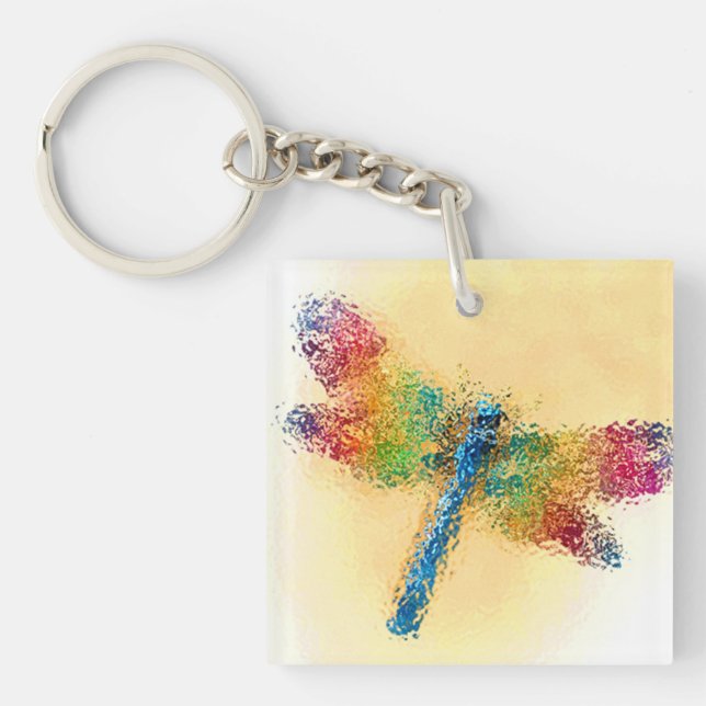 Dragonfly Art Keychain (Front)