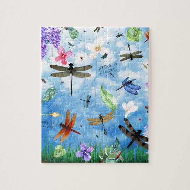 dragonfly art nola kelsey jigsaw puzzle (Vertical)