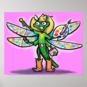 Dragonfly Arts Poster
