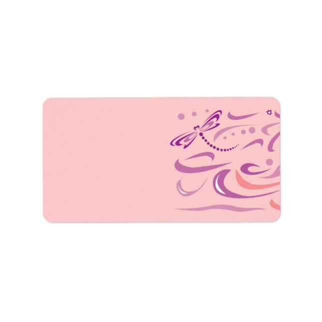 DRAGONFLY Baby Naming Address Label (Front)