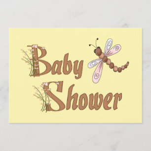 Dragonfly Baby Shower Invitation