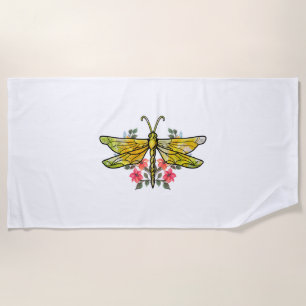 Dragonfly beach towel