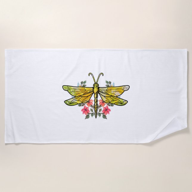 Dragonfly                   beach towel (Front)