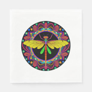 Dragonfly Beautiful, colorful, and ornate Napkins