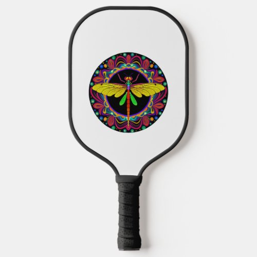 Dragonfly Beautiful colorful and ornate     Pickleball Paddle