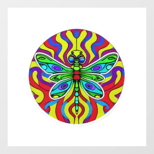 Dragonfly Beautiful colorful and ornate       Wall Decal