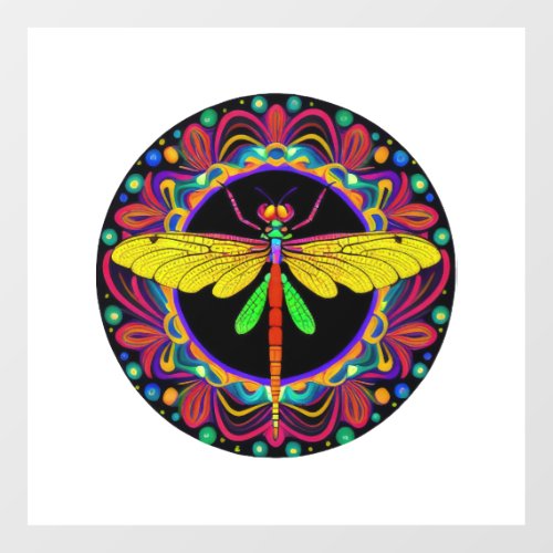 Dragonfly Beautiful colorful and ornate     Wall Decal