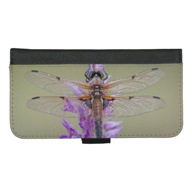 Dragonfly Beauty iPhone Wallet Case (Front (Horizontal))