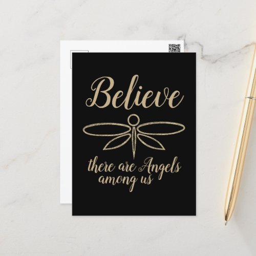 Dragonfly Believe Postcard