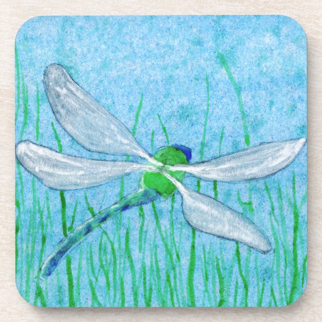 Dragonfly Beverage Coaster (Front)