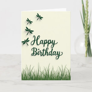 Dragonfly Birthday Art Card