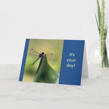 Dragonfly Birthday Card by Considernature at Zazzle