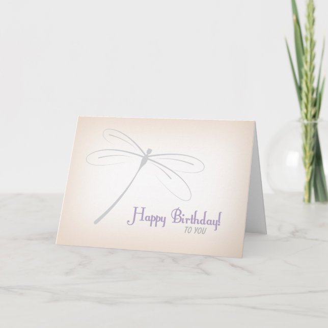 Dragonfly Birthday Card (Front)