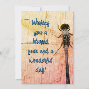 Dragonfly Birthday Card! Invitation