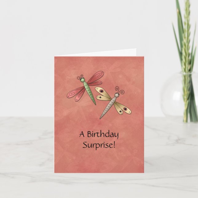 Dragonfly Birthday Invitation (Front)
