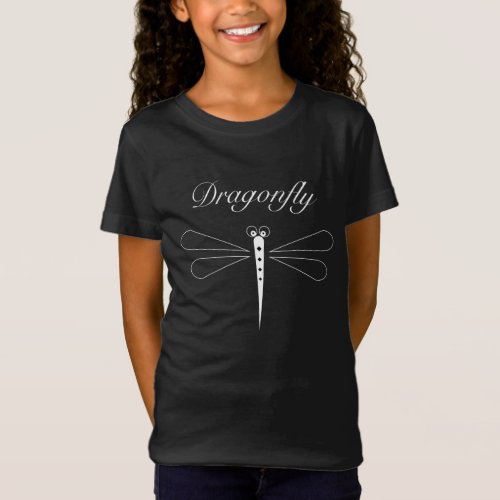 Dragonfly _ Black Girls Bella Jersey T_Shirt