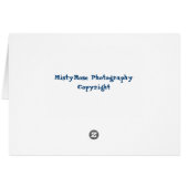 Dragonfly blank greeting card (Back Horizontal)