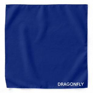 Dragonfly blue color name bandana