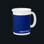 Dragonfly blue color name beverage pitcher<br><div class="desc">Dragonfly blue color name</div>