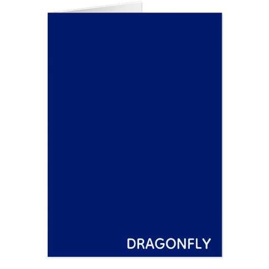 Dragonfly blue color name cards (Front)