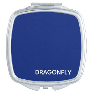 Dragonfly blue color name compact mirror