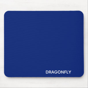 Dragonfly blue color name mouse pad
