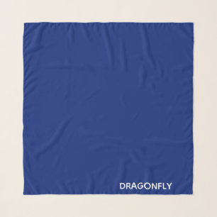 Dragonfly blue color name scarf