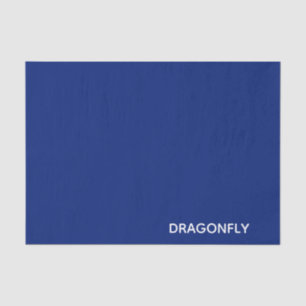 Dragonfly blue color name tissue paper