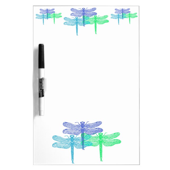 Dragonfly Blues Dry Erase Board (Front)