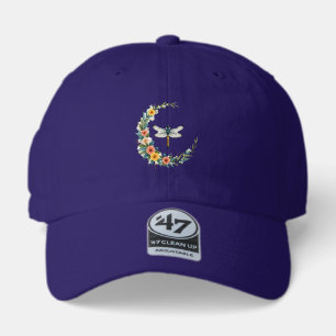 Dragonfly Boho Crescent Moon Peace Sign Hippie Dra 47 Brand Hat