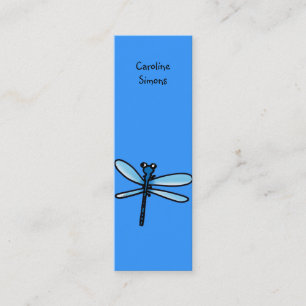 Dragonfly bookmark mini business card