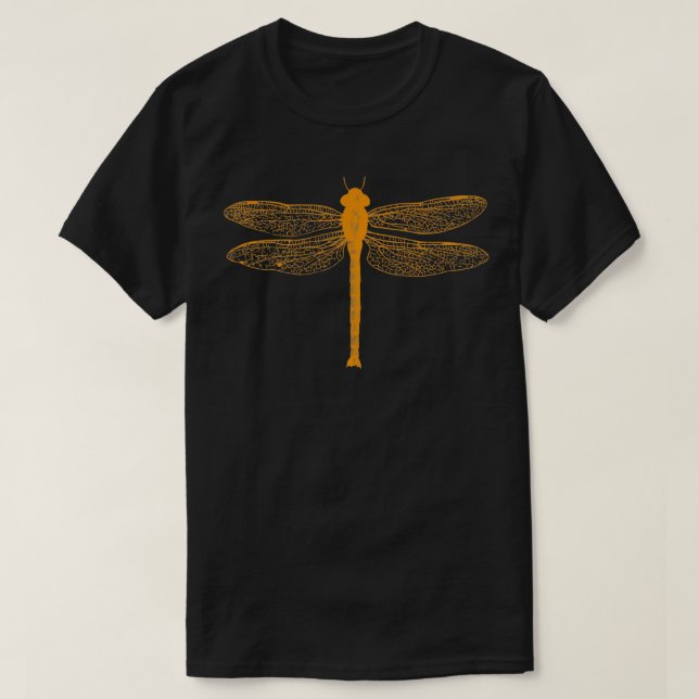 Dragonfly Botanical Art Print Naturalist  T-Shirt (Design Front)