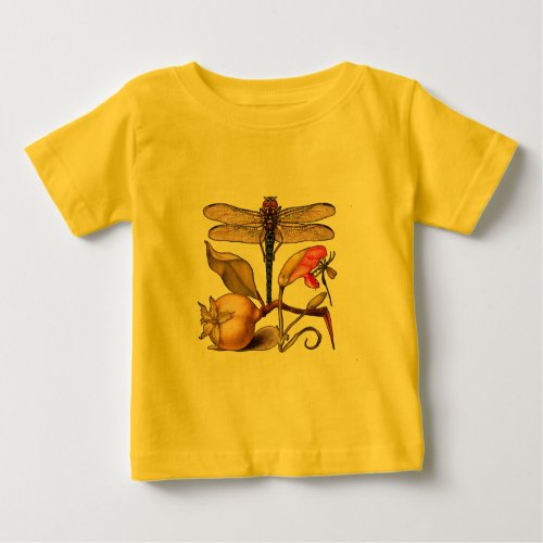 Dragonfly Botanical Nature Wildlife Baby T_Shirt